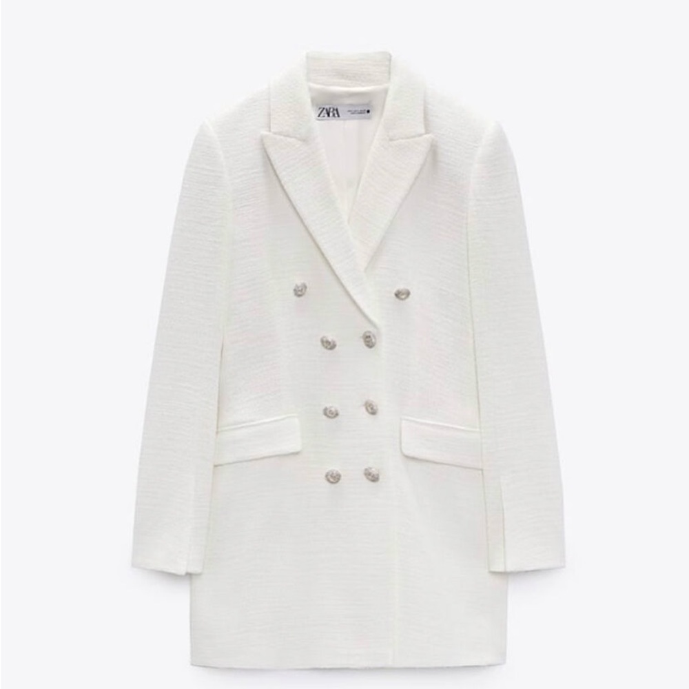 Zara Women's Elegant White Blazer
